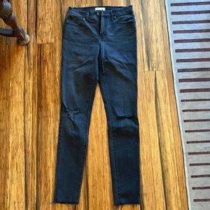Madewell TALLER 9inch high rise skinny